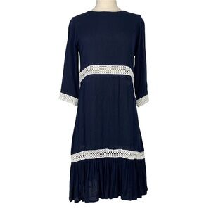 WALKER & WADE Navy Blue Dress XXS